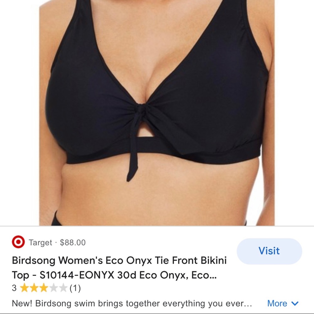 🐦NWT $88 BIRDSONG BIKINI TOP - Picture 3 of 12